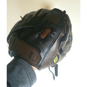 WILSON C2457W Right Hand Throw Baseball Glove Mitt 11 1/2" Dark Brown